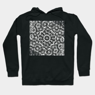 Abstract Op Art Quasi Crystal Vintage Waves Hoodie